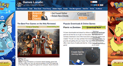 Desktop Screenshot of gameslunatic.com